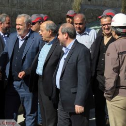 بازدید از اجرای پروژه خط یک مترو به همراه مدیران شهری اصفهان